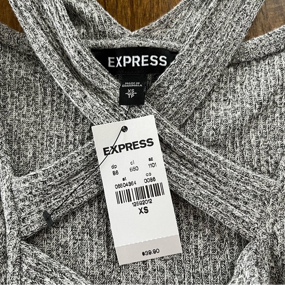 NWT Express Bodysuit Thong Criss Cross Snaps XS - Picture 6 of 10